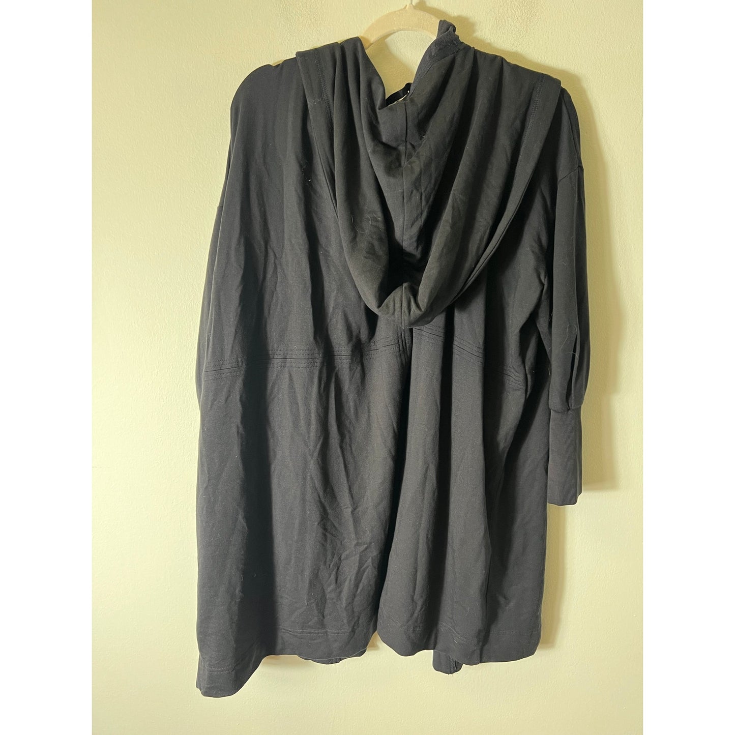 Athleta Black Long Sleeve, Extra Long Cardigan Jacket Sz XS