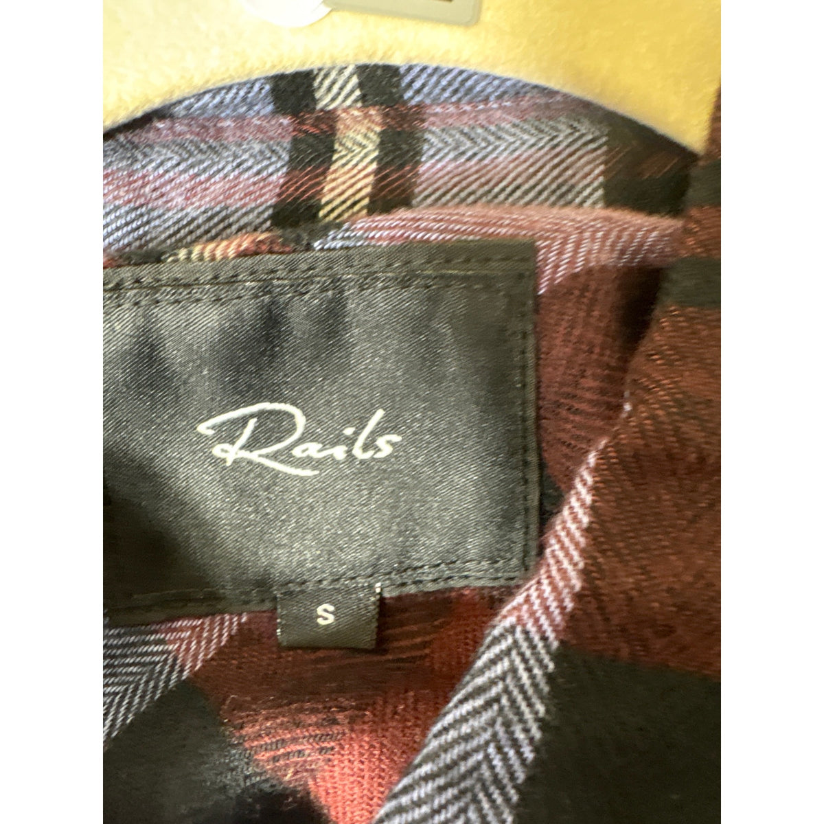 Rails Blue and Merlot Flannel Long Sleeve Shirt Sz S