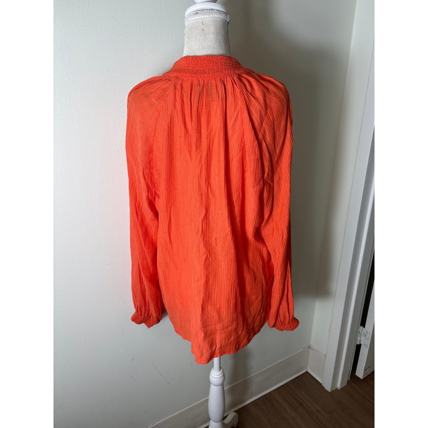 NWT Bruchu Walker Papaya Amaia Blouse Sz L