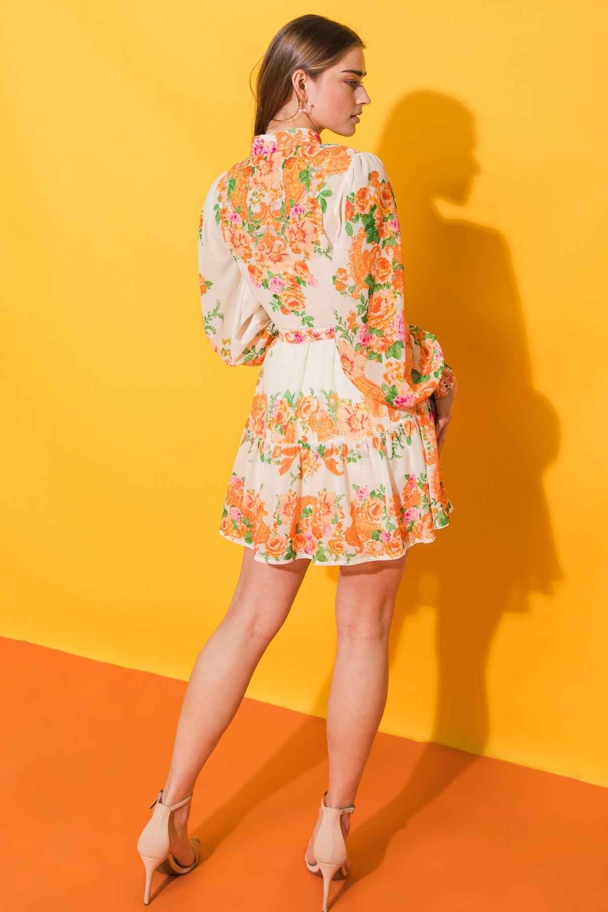 FURTHERST THING WOVEN MINI DRESS