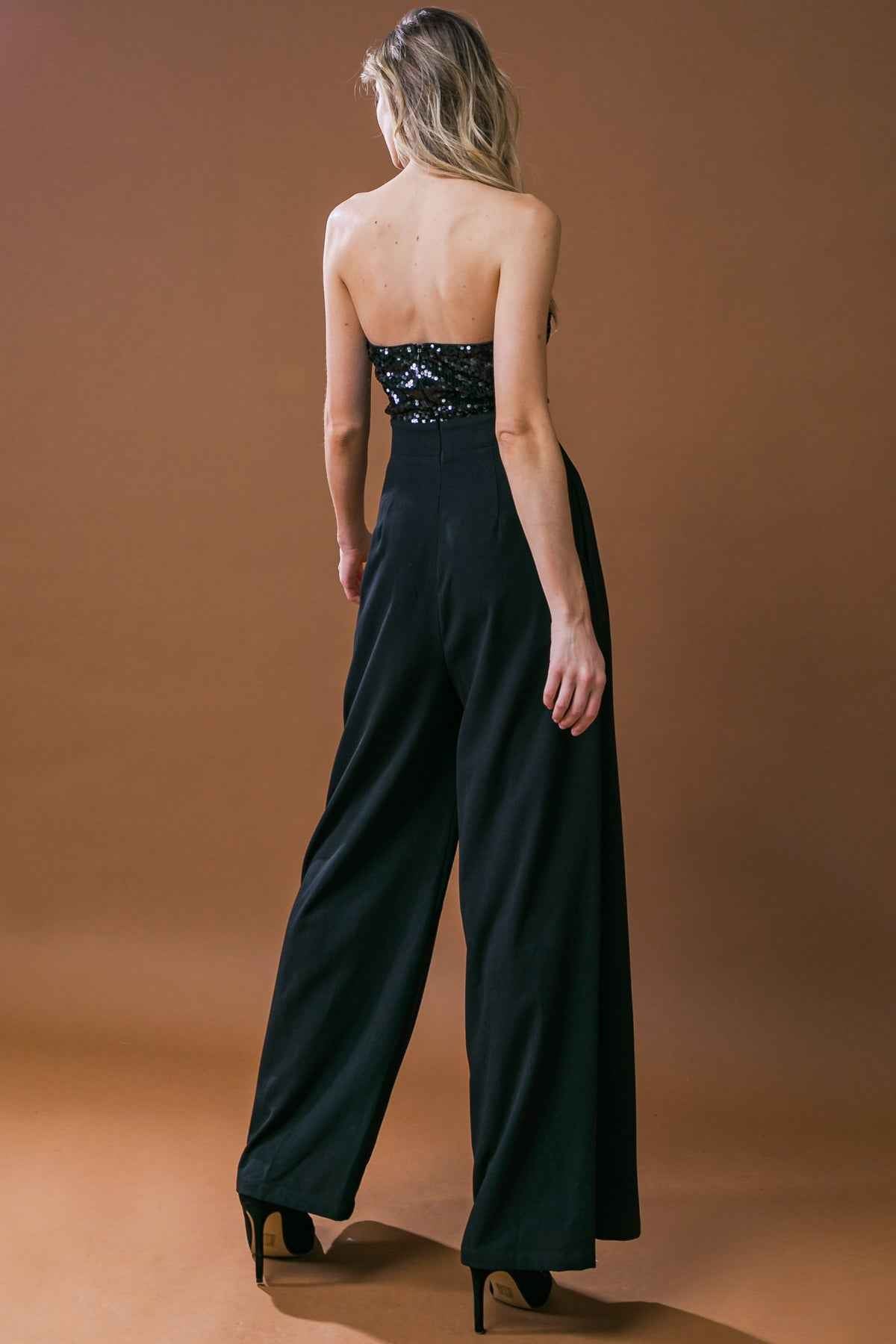 RARE BEAUTY HUNTER WOVEN JUMPSUIT