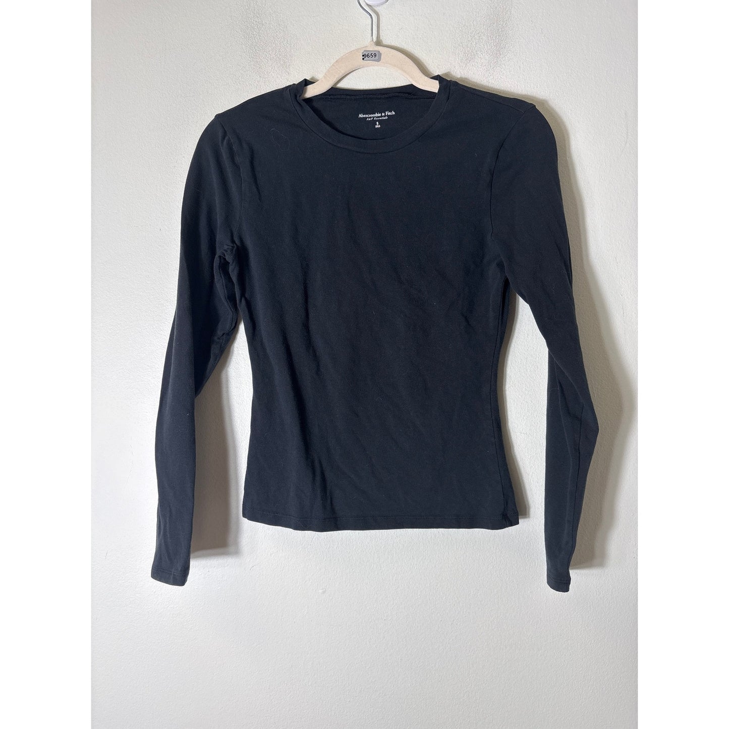 Abercrombie & Fitch Black Long Sleeve Tee Sz S