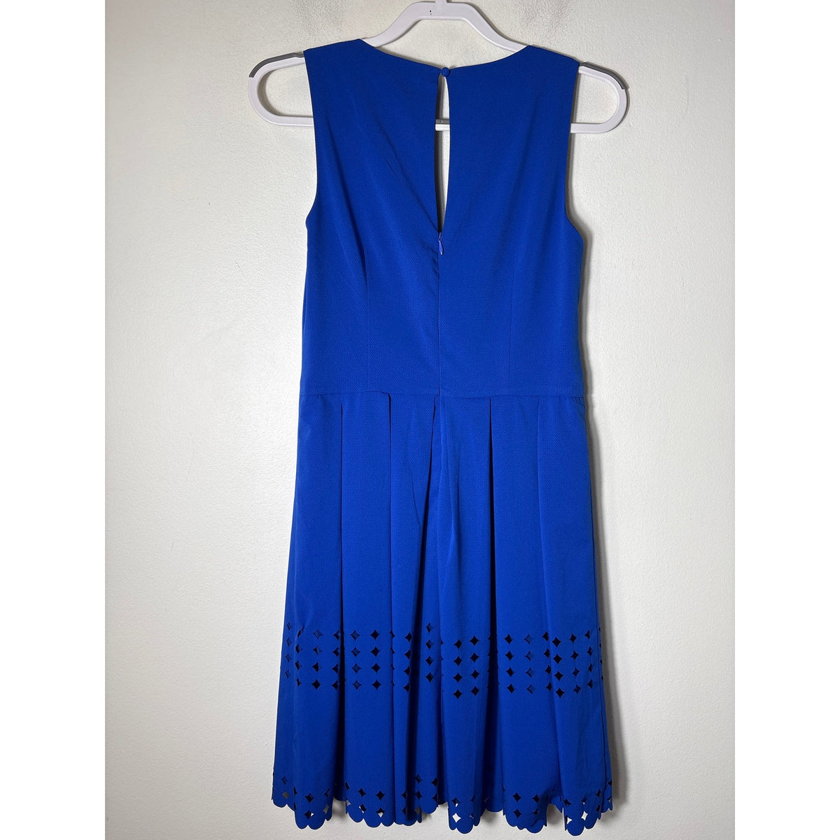 Brixon Ivy Royal Blue James Laser Cut Knee Length Dress Sz M