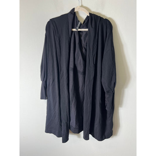 Athleta Black Long Sleeve, Extra Long Cardigan Jacket Sz XS