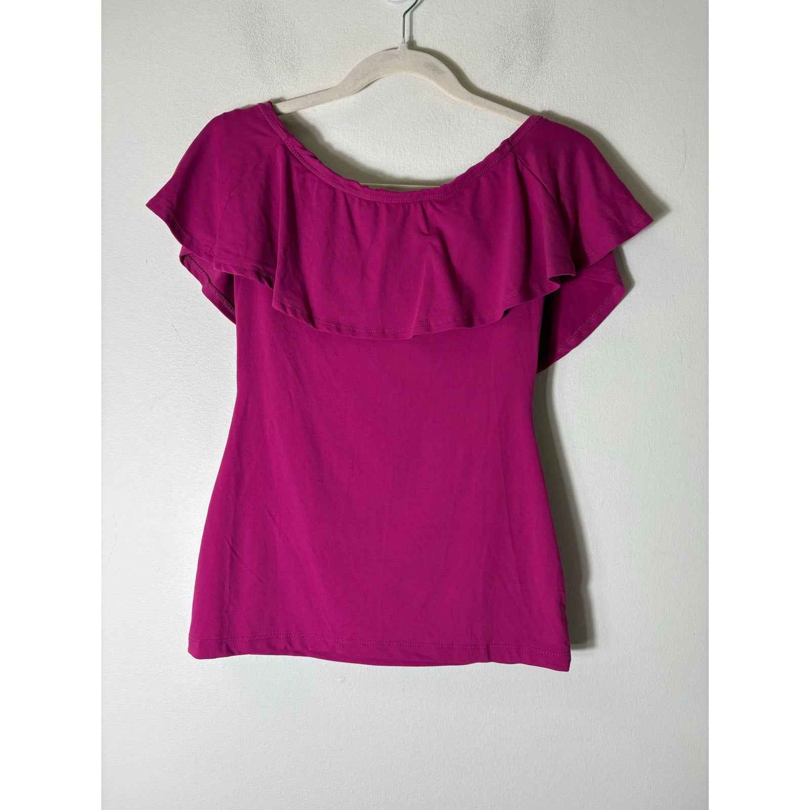 Susanna Monoco Magenta Off the Shoulder Top Sz XS