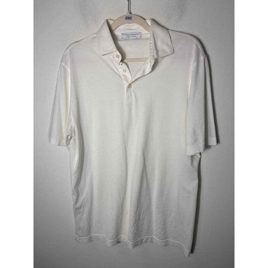 Men's Filippo De Laurentis White  Soft Tee Polo sz 52 (large)