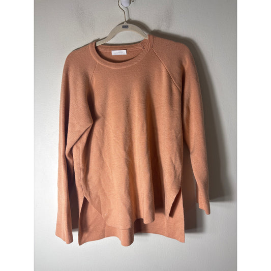 2ndDay Peachy Beige Long Sleeve Knit Sweater Sz L