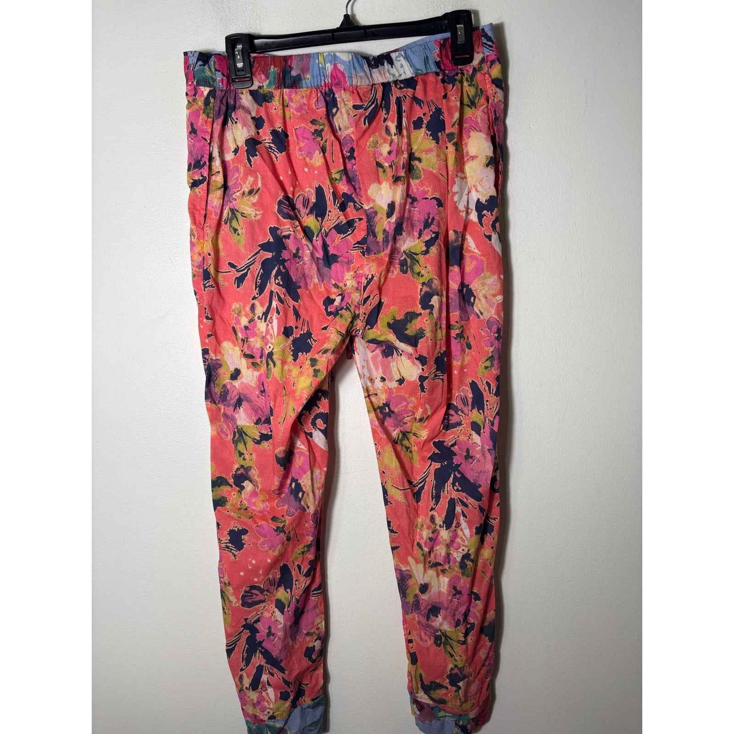Sundance Pink/Coral/Purple Drawstring Pants Sz S