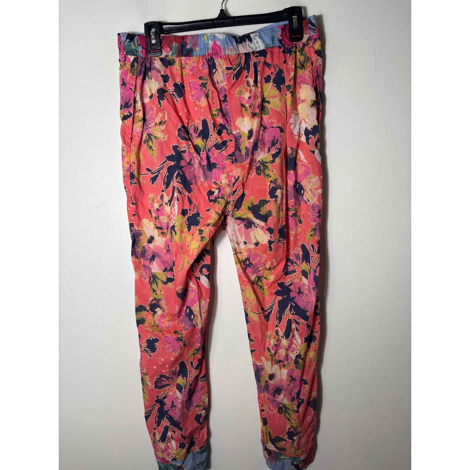 Sundance Pink/Coral/Purple Drawstring Pants Sz S