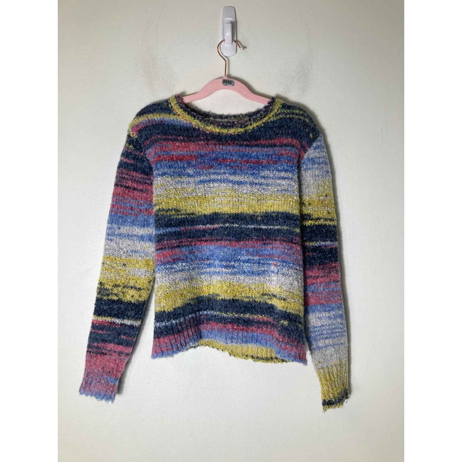 Central Park West Kids Stripe Multi Color Sweater sz M