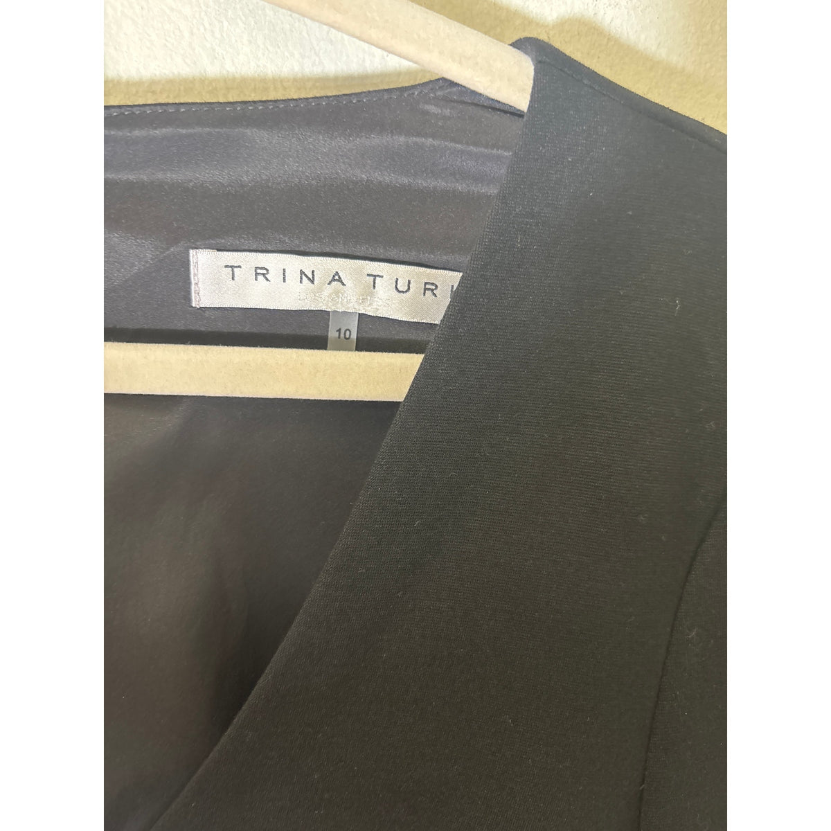 Trina Turk Black Long Sleeve Mini Dress Sz 10