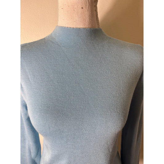 NWT Francis Valentine Light Blue Long Sleeve Sweater Sz M