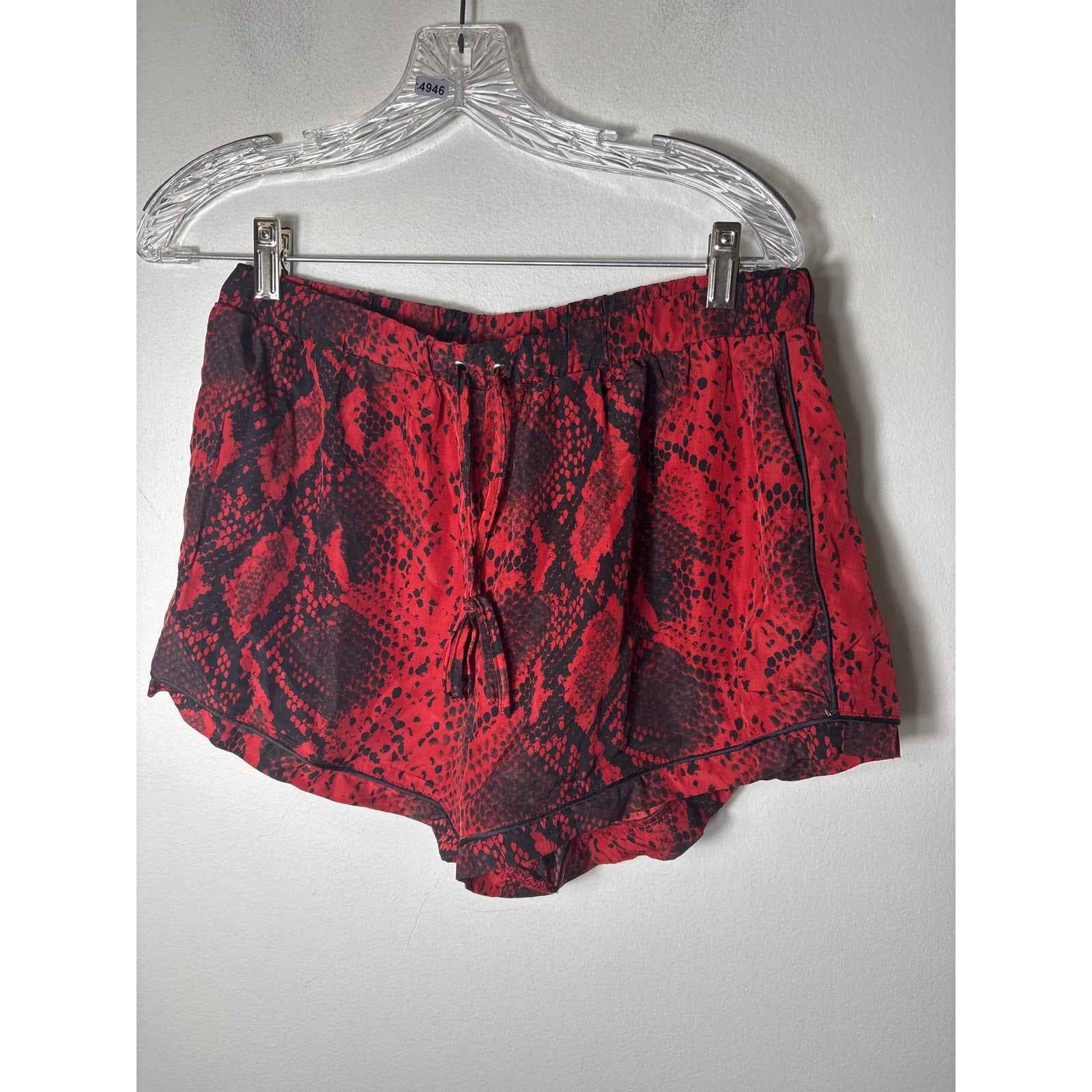Buddy Love Black and Red Snake Print PJ Set Sz L