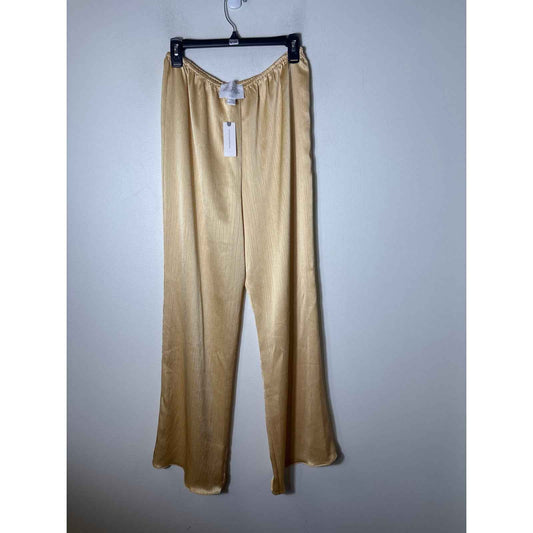 NWT Mare Mare Golden Pull On Wide Leg Flowy Pants Sz L