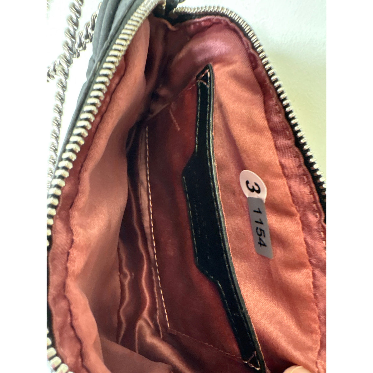 Stella McCartney Black With Silver Star Crossbody Purse Sz 6.5"x4"