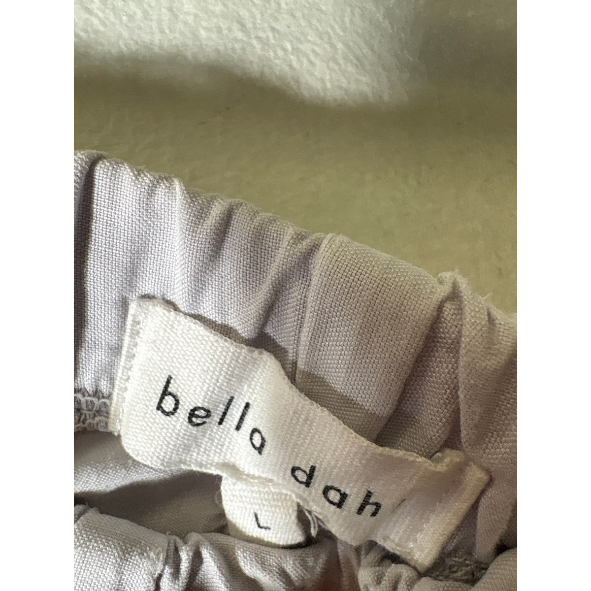 Bella Dahl Light Gray Drawtring Joggers Sz L