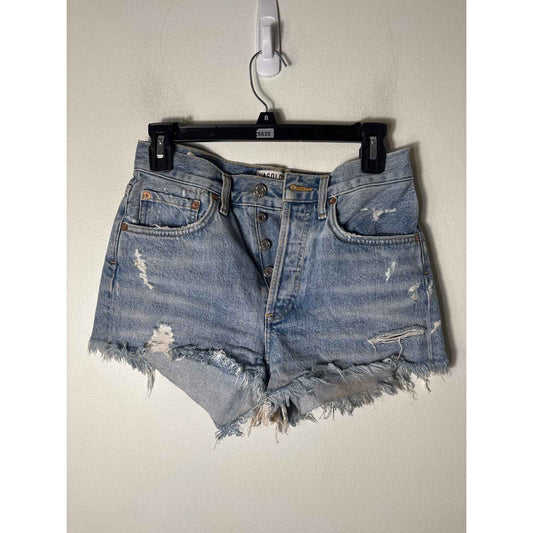 Agolde Viintage Look Cutoff Denim Shorts Sz 23