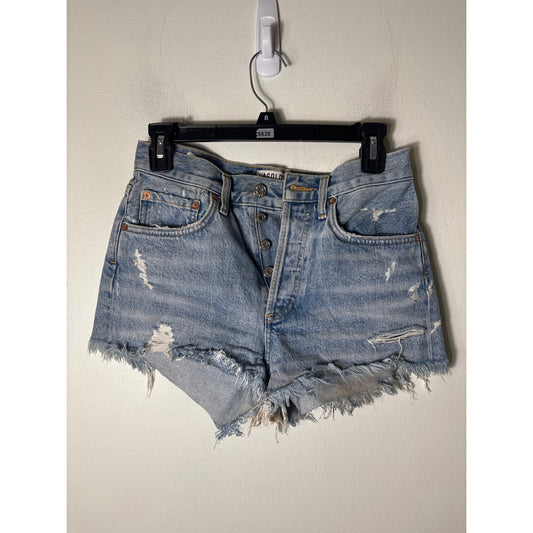 Agolde Viintage Look Cutoff Denim Shorts Sz 23