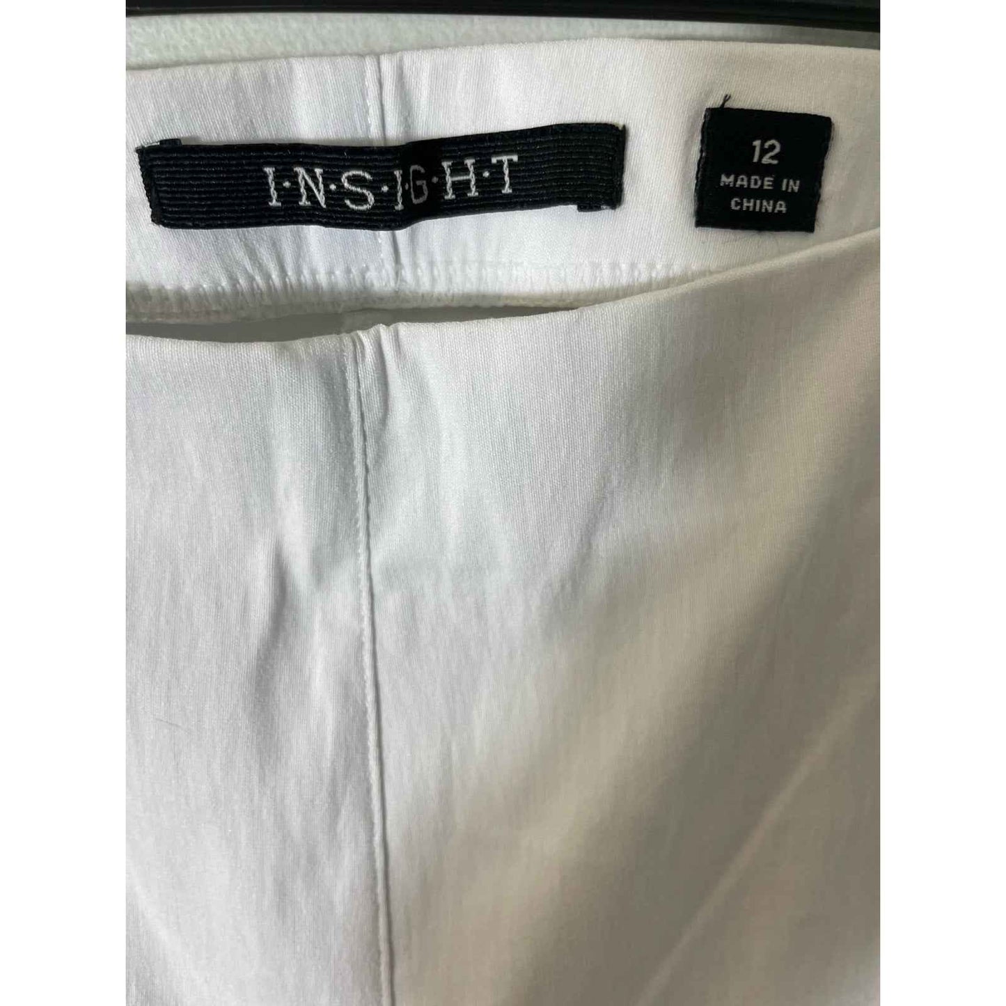 Insight White Bell Bottom Dress Pant Sz 12