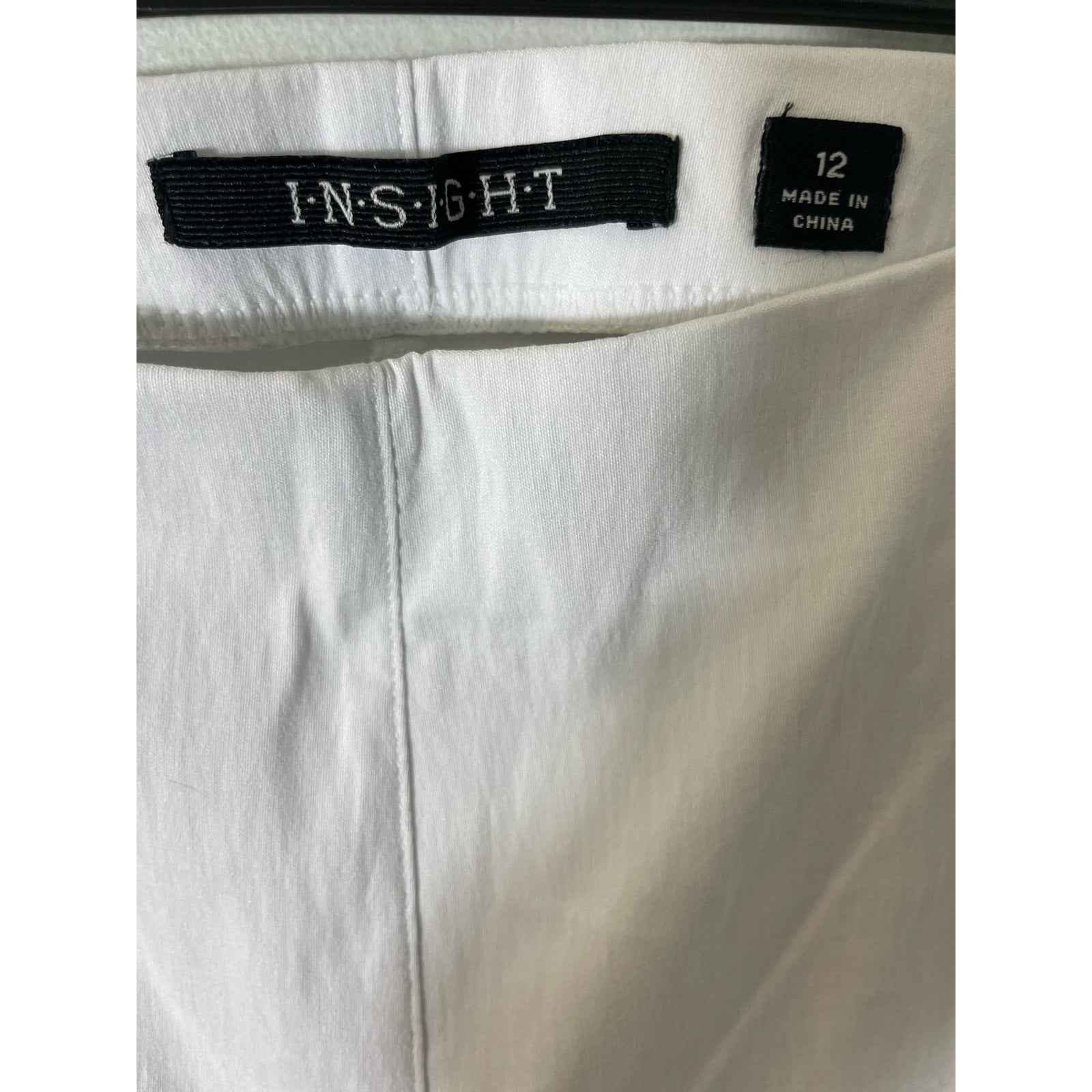 Insight White Bell Bottom Dress Pant Sz 12