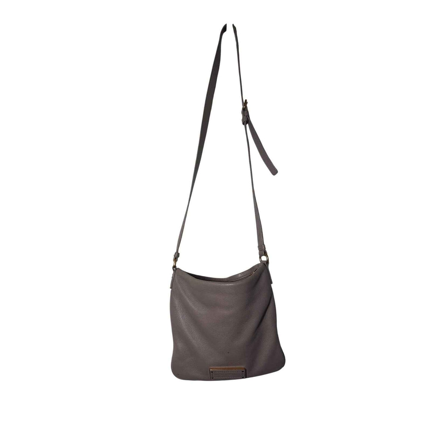 Marc Jacobs Taupe Leather Crossbody Bag Sz 9.5x10"