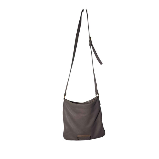 Marc Jacobs Taupe Leather Crossbody Bag Sz 9.5x10"