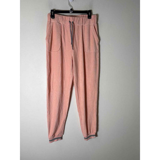 Roller Rabbit Peach Ribbed Terry Cloth Joggers Sz S