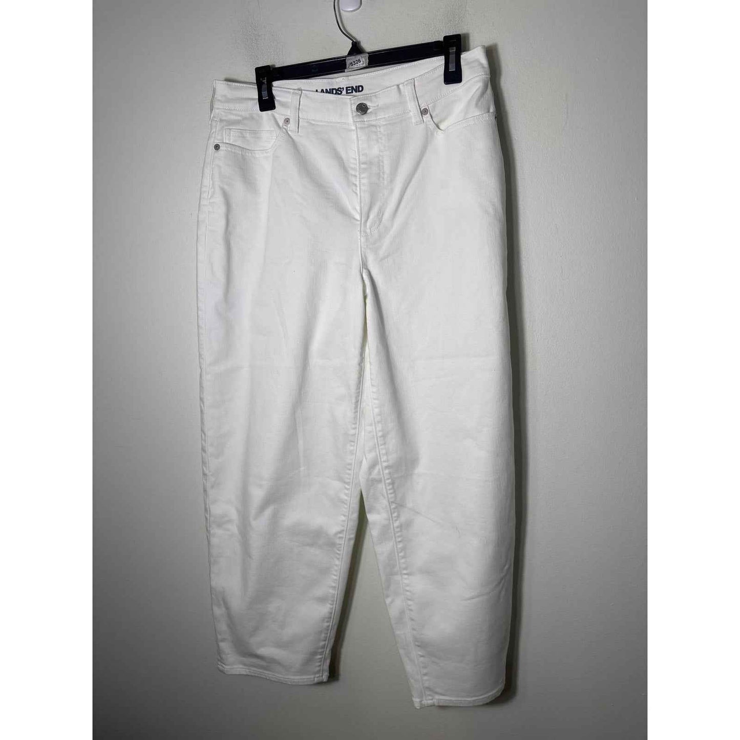 NWT Lands End White Denim Sz 12