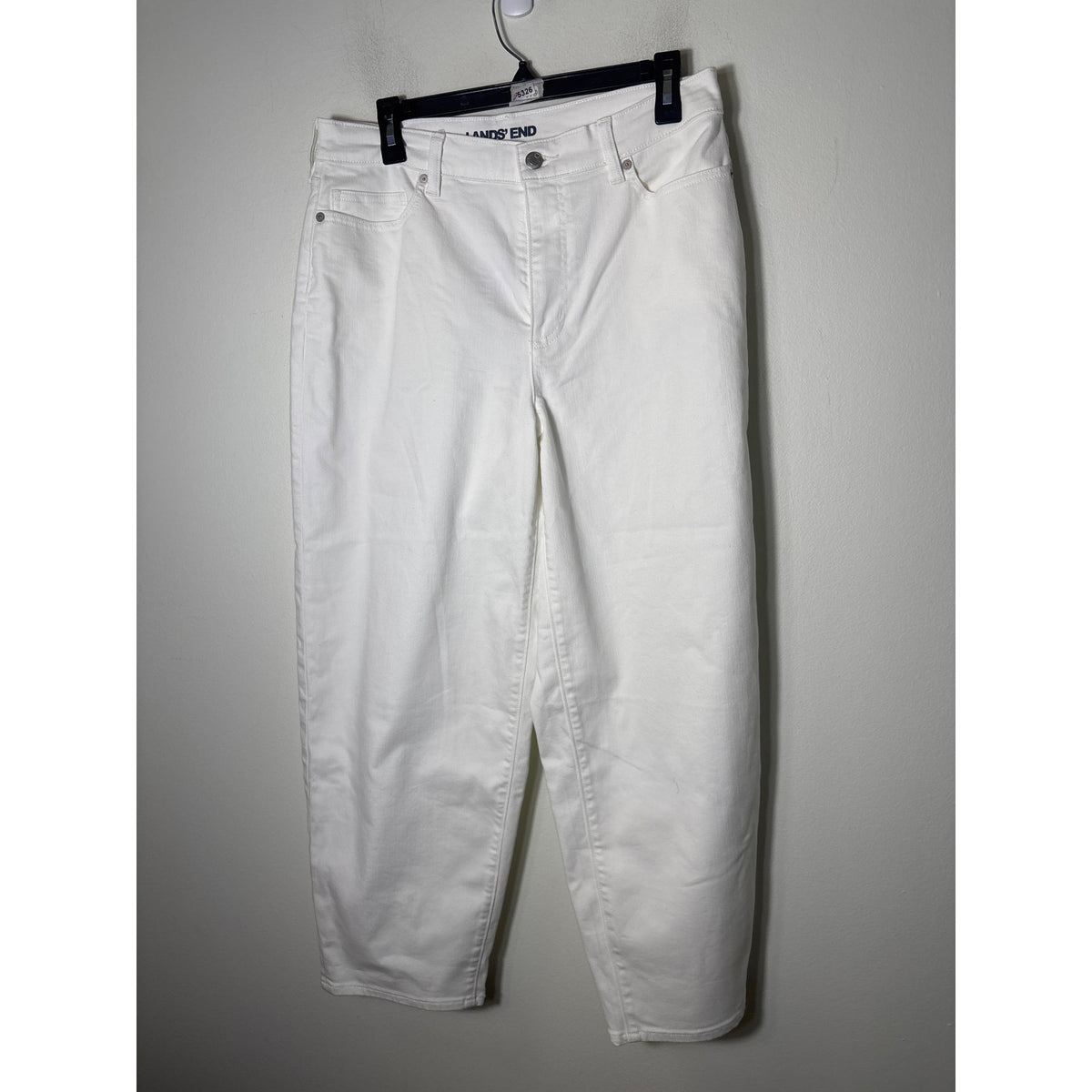 NWT Lands End White Denim Sz 12