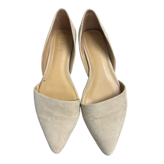 J.Crew Tan Suded Slip On Flats Sz 7