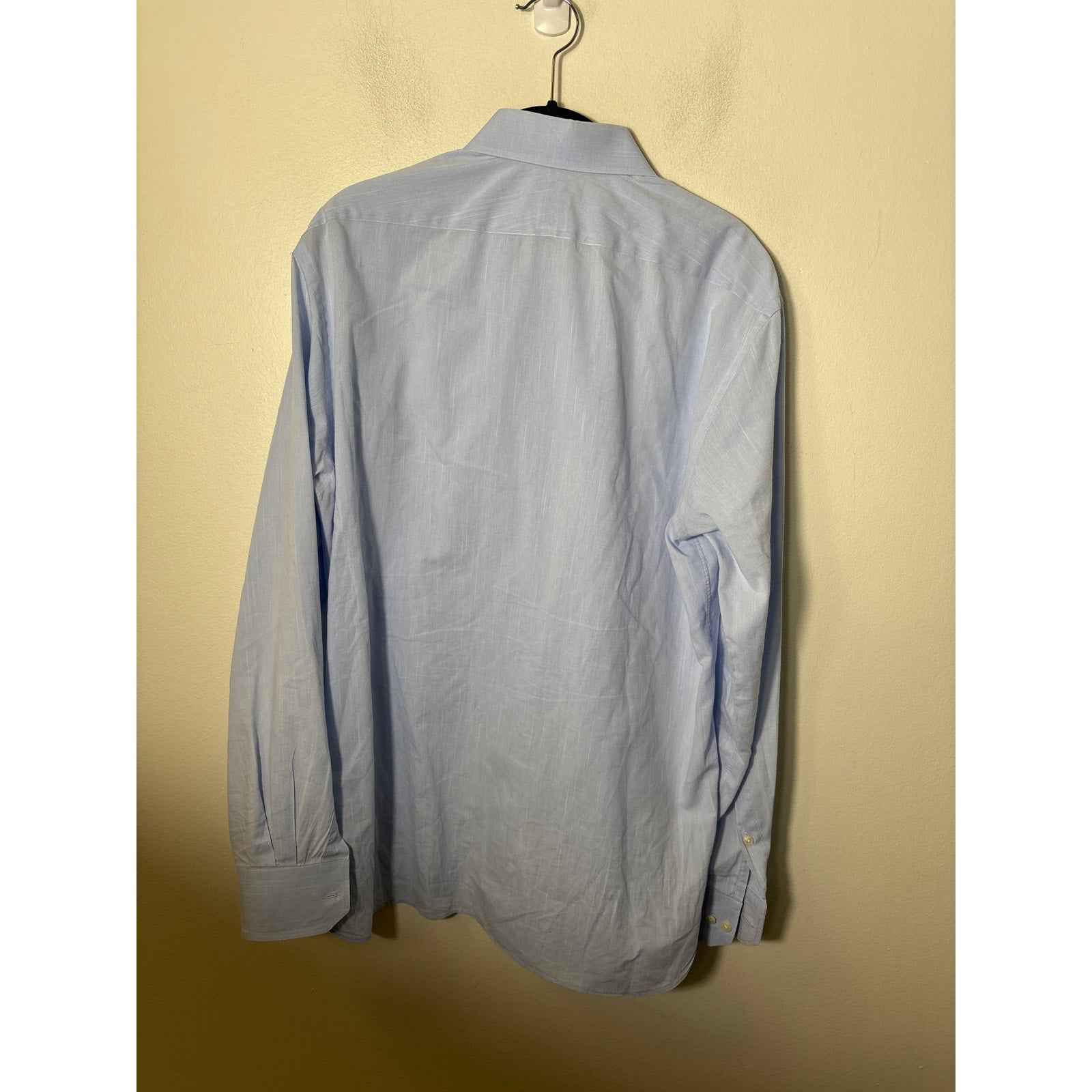 Men's Ike Behar Light Blue Long Sleeve Button Down Dress Shirt Sz 15.5 (34/35)