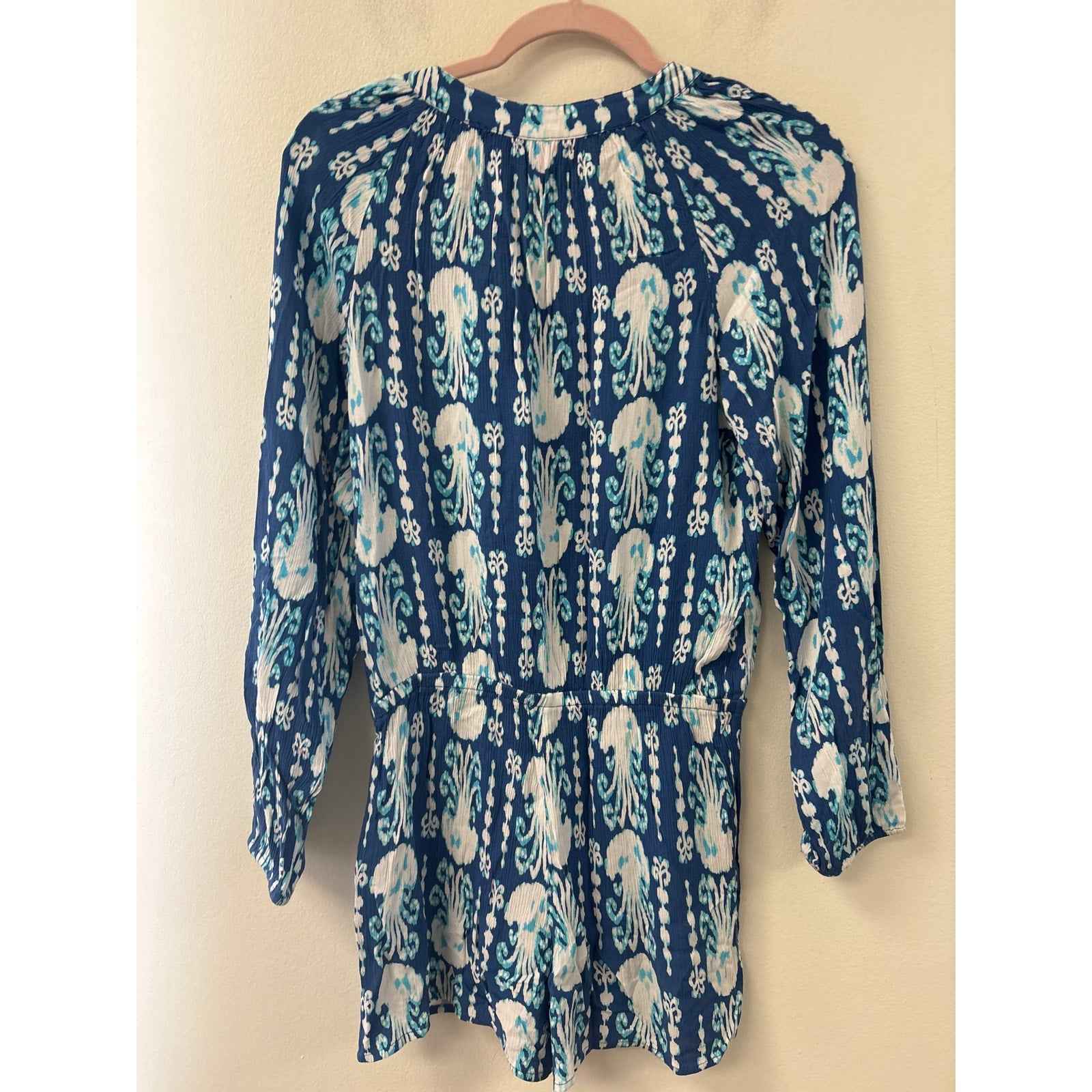 NWT Lilly Pullitzer Indigo Elsa Romper Sz S