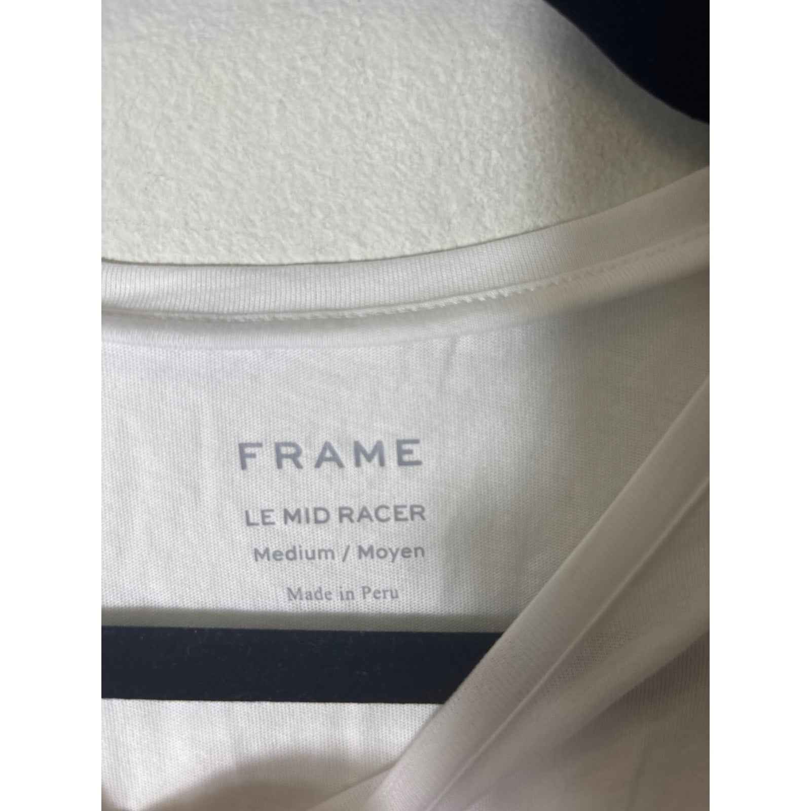 Frame White Le Mid Racer Tank Sz M