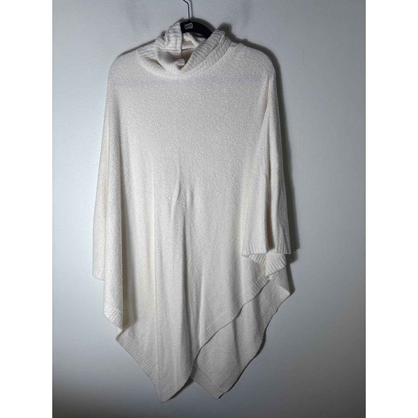 Barefoot Dreams Cozychic Lite Off White Turtleneck Poncho Sz OS