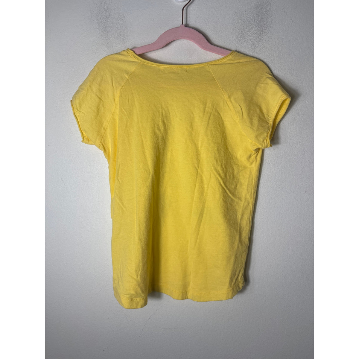 Girls Bonpoint Yellow Riviera Cap Sleeve Cotton T-Shirt Sz 10