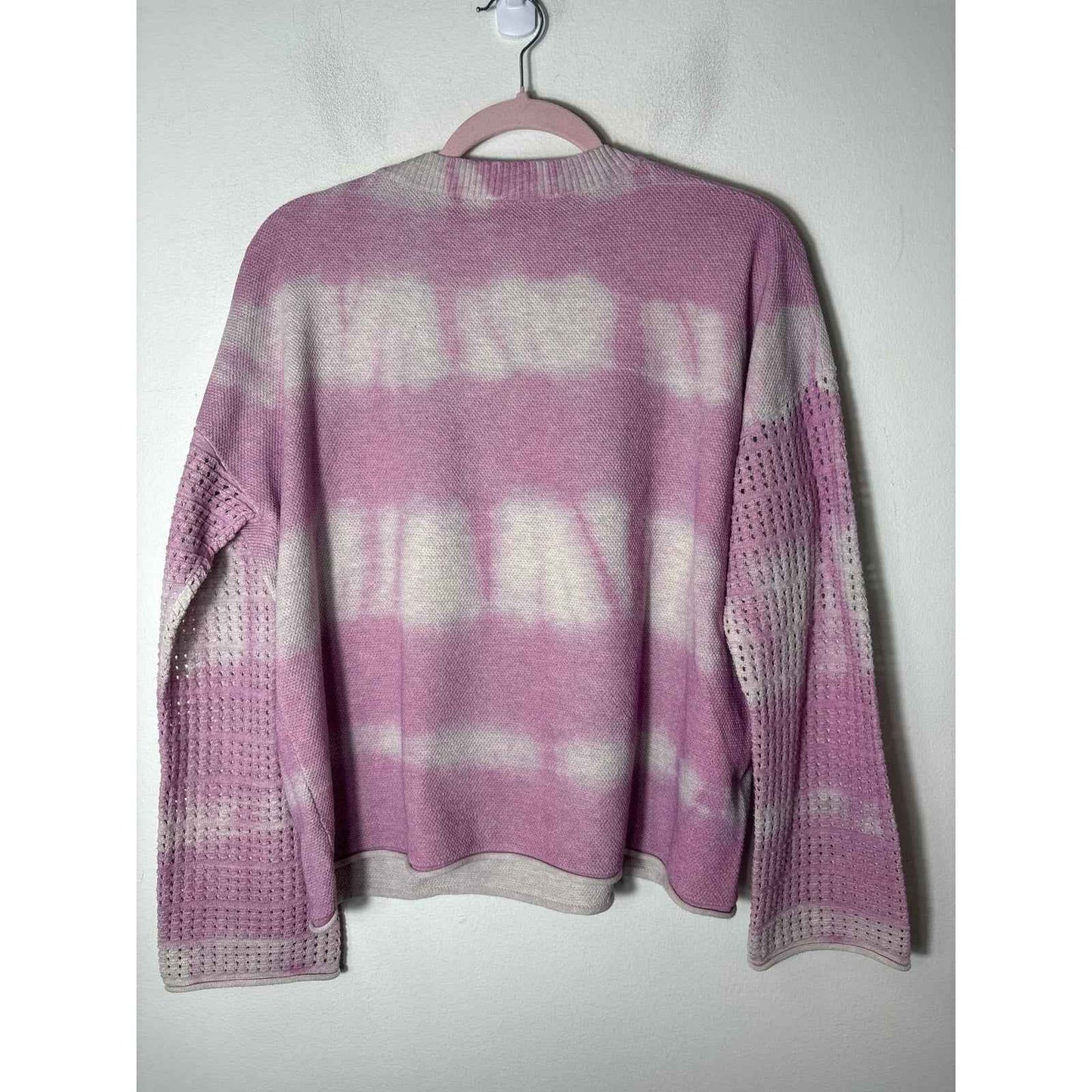 Lisa Todd Pink Tie Dye Sweater Sz L