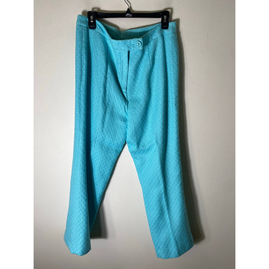 Donna Rae Turqoise Slacks Sz 14