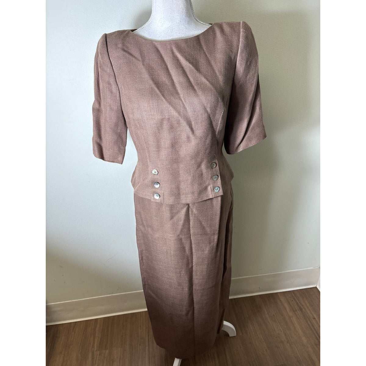 Maggy London Brown Skirt Set Sz 4
