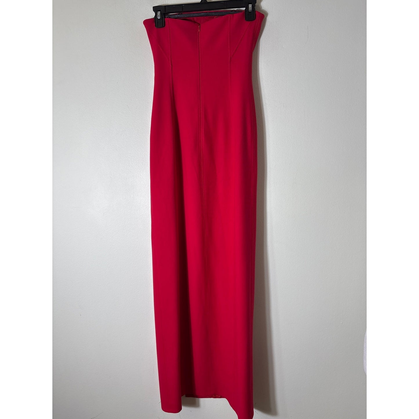Elizabeth James Red column Gown Sz 0