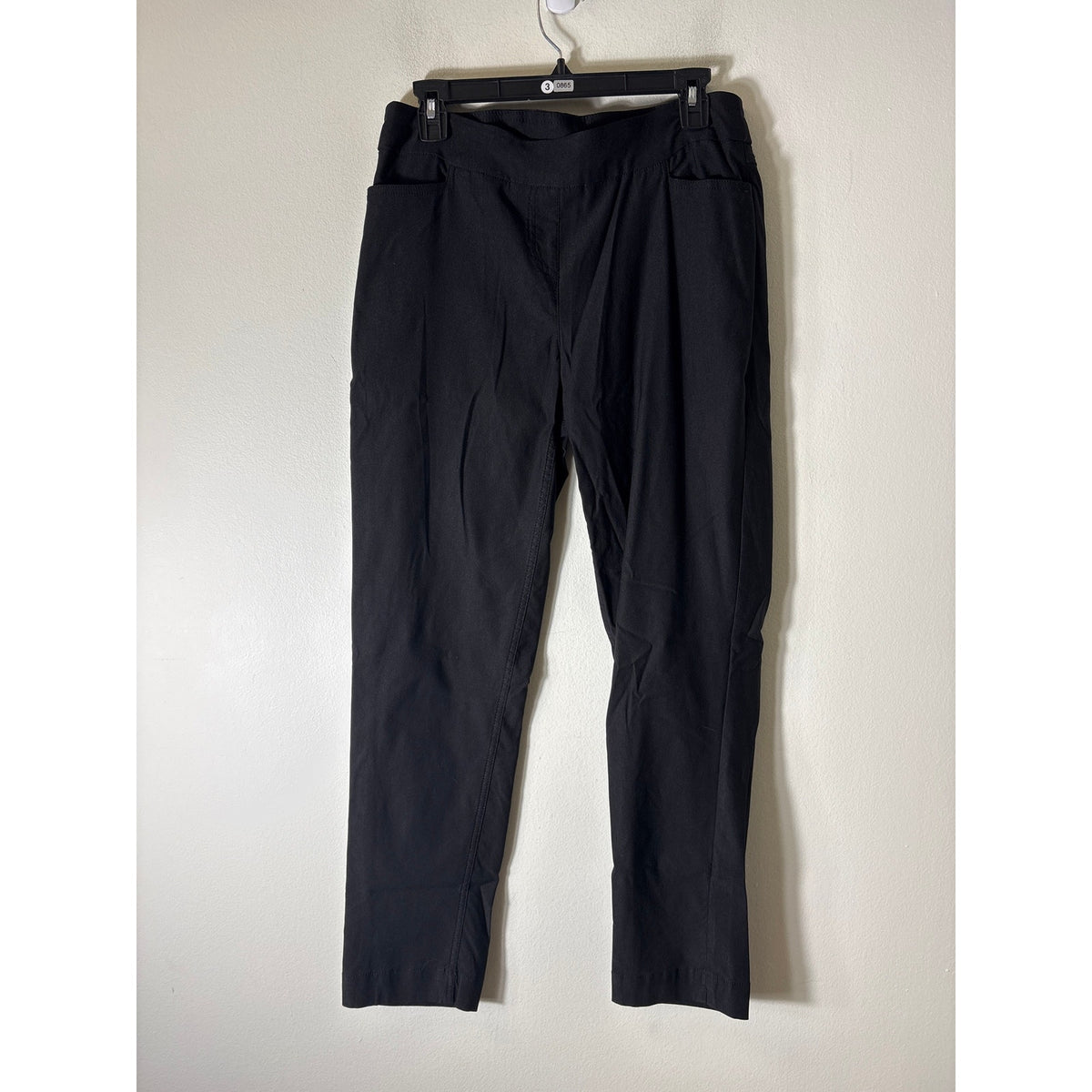 Slim-sation Black Elastic Waist Pull On Slacks Sz 10