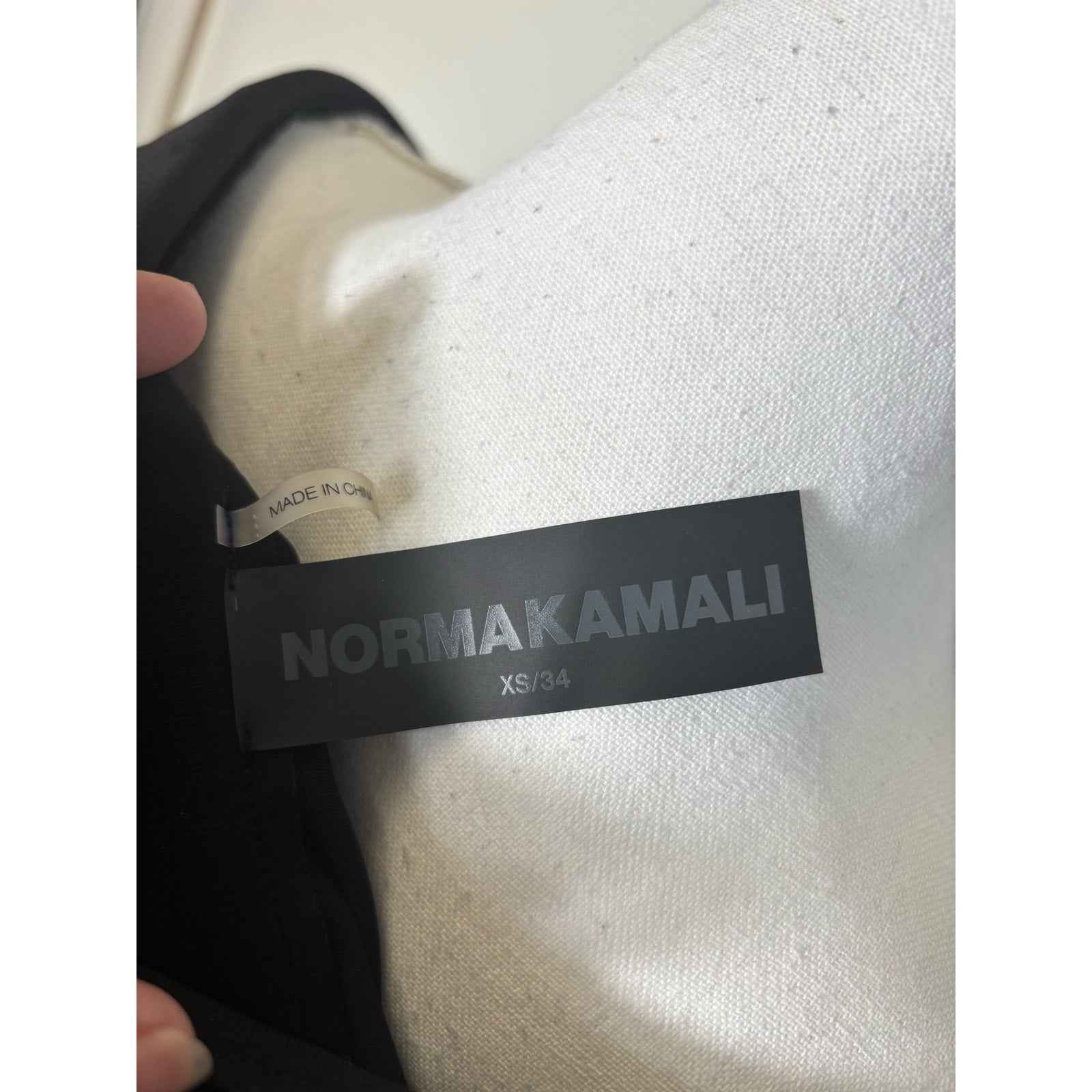 Norma Kamali Black Slinkyn Maxi Dress Sz XS