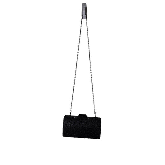Jewel Black Beaded Cocktail Purse Sz 7.5"x4.5"