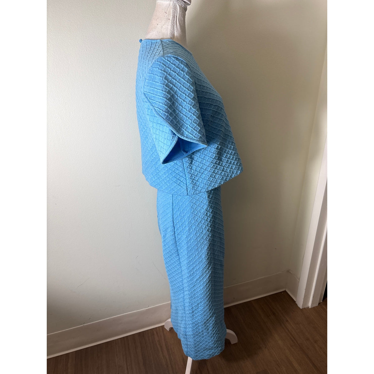Pearl by Lela Rose Teal Top and Skirt Set Sz S