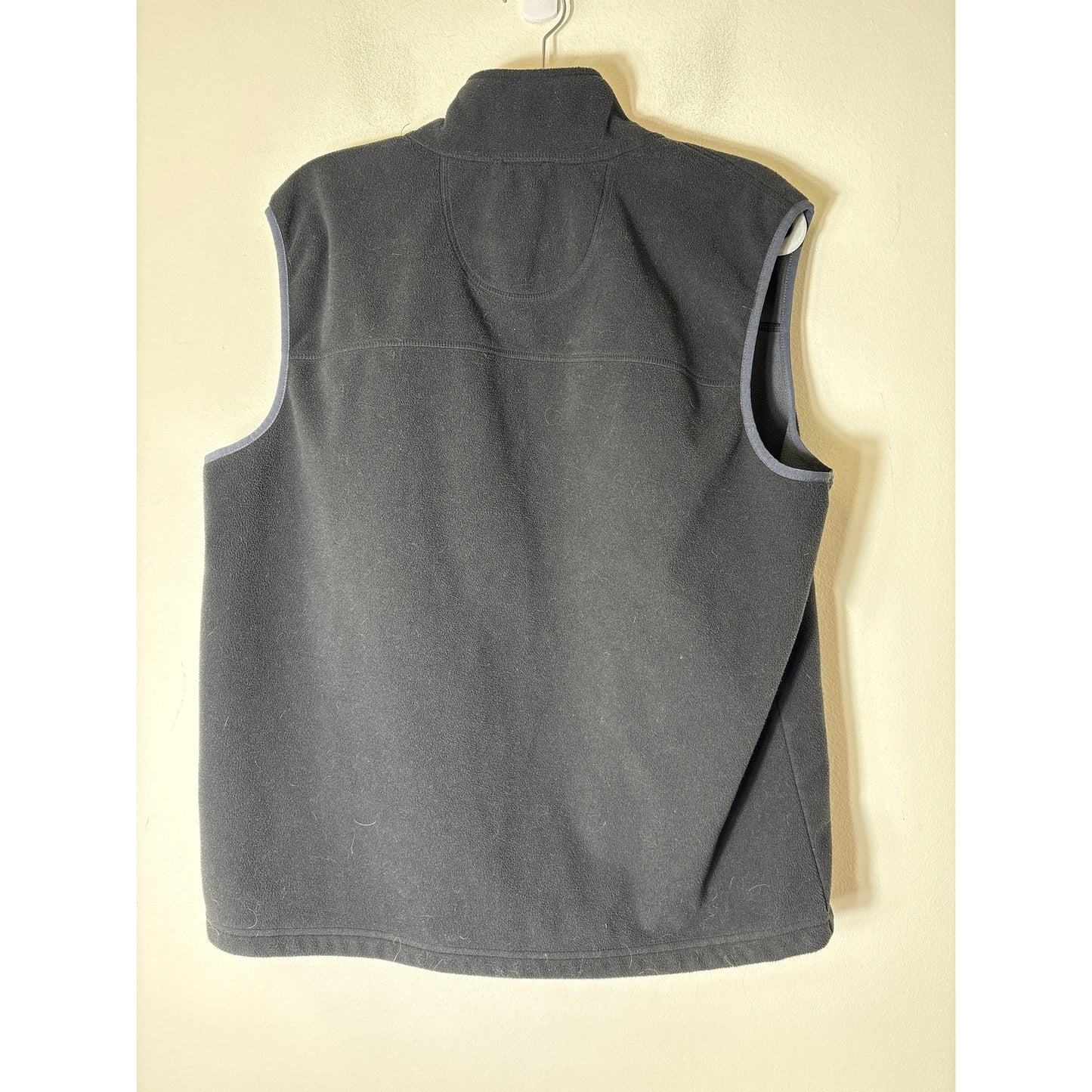 Men's L.L. Bean Black Sleeveless Fleece Vest Sz M