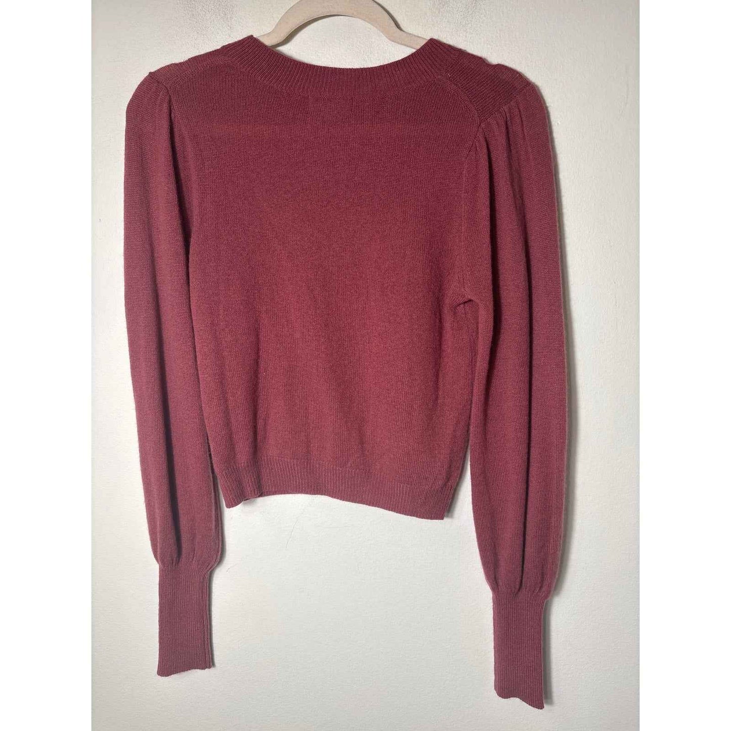 525 Red Long Sleeve Cashmere Sweater Sz S