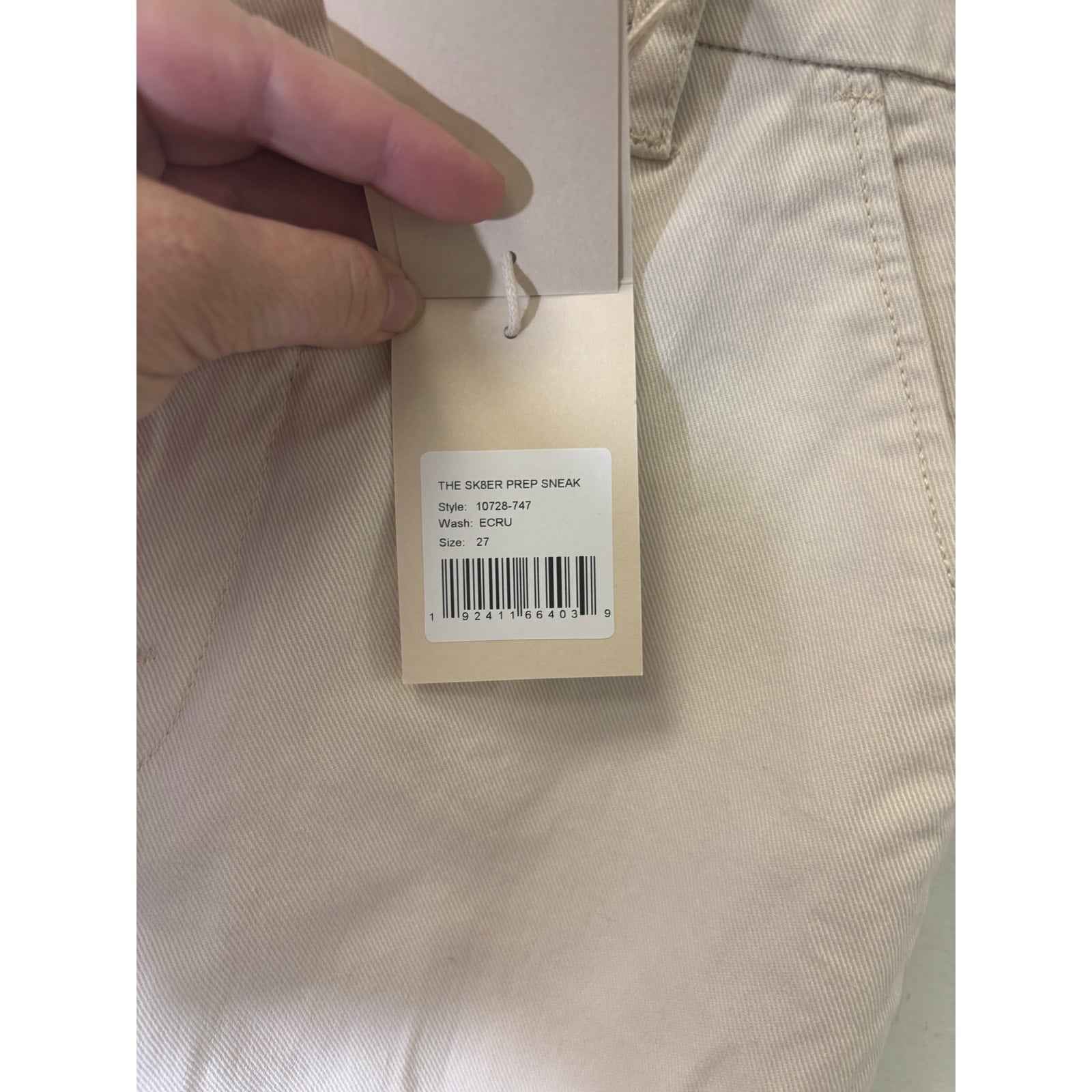 NWT Mother Off White The SK8ER Prep Sneak Sz 27