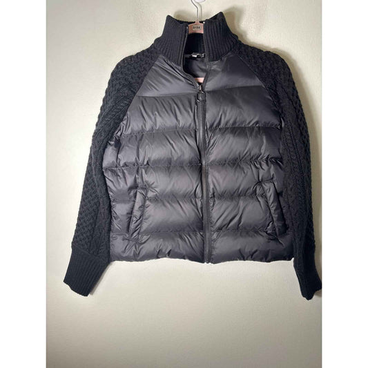 Anatomie MIxed Media Black Travel Jacket Sz M