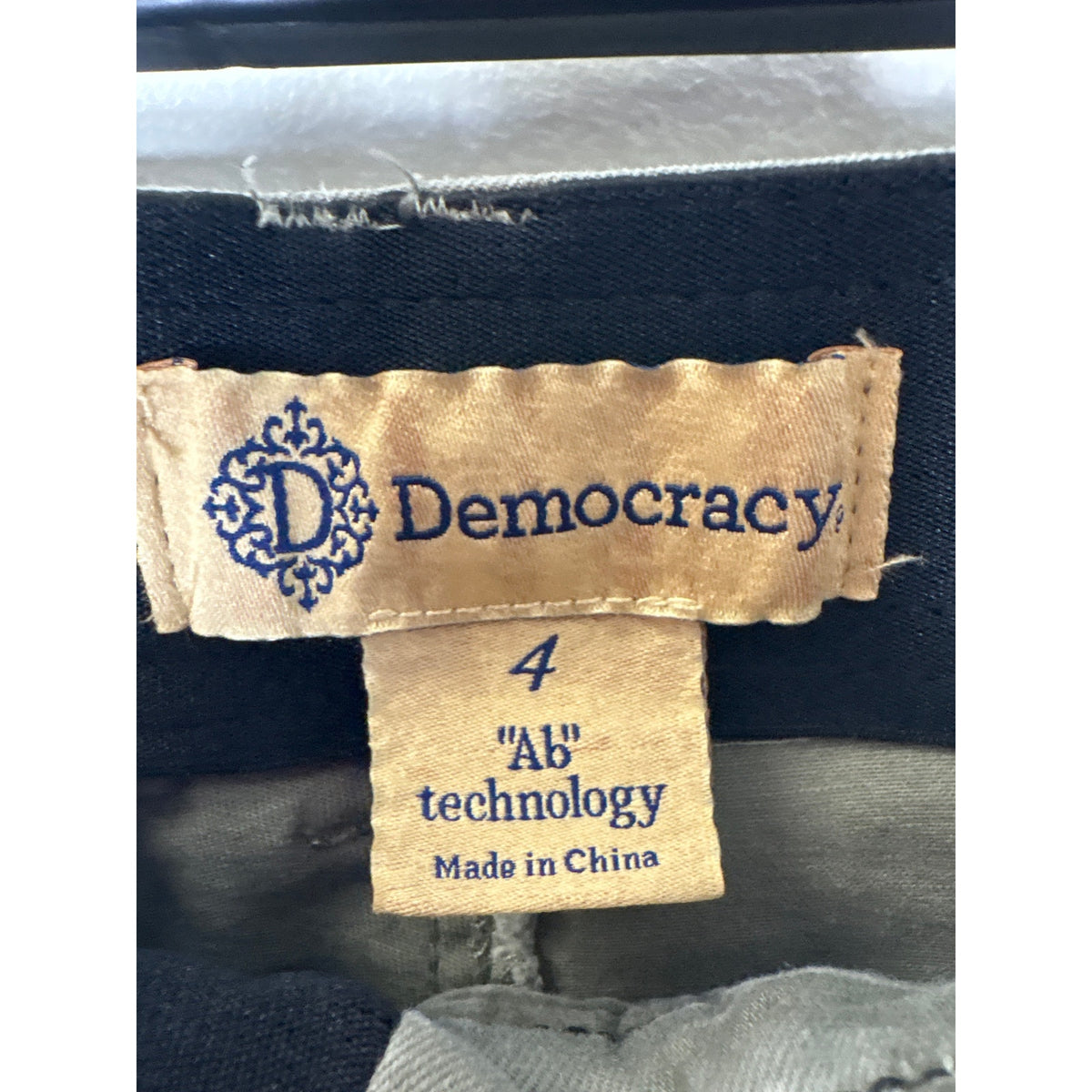 Democracy Ab Technology Olive Green Cargo Pants Sz 4