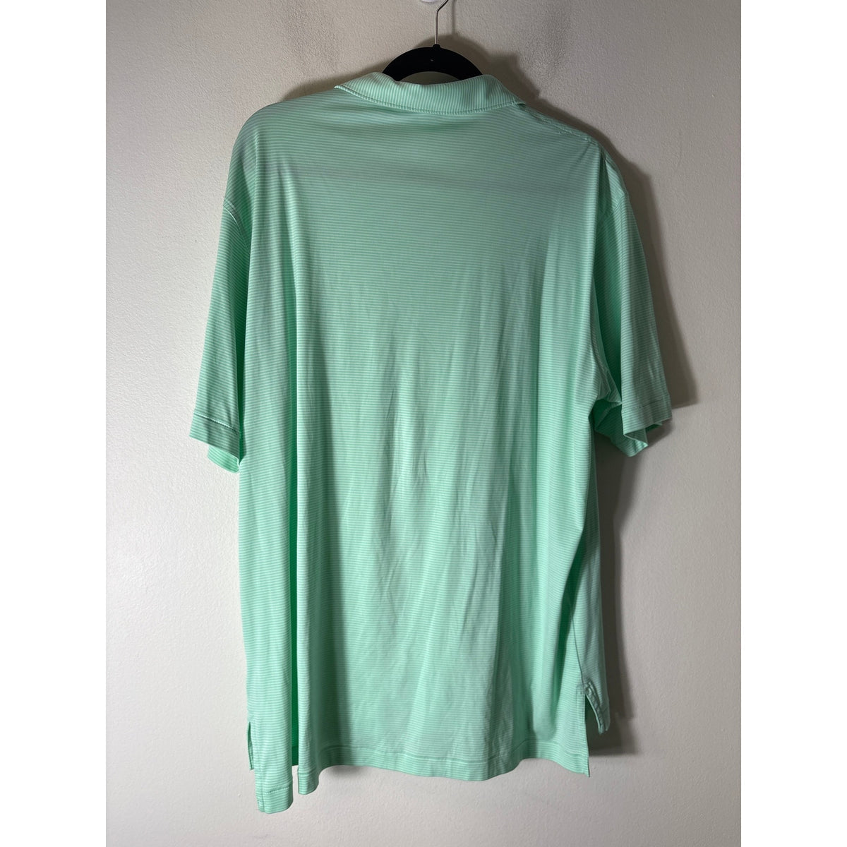 Peter Millar Green With White Stripe Golf Polo Sz XL