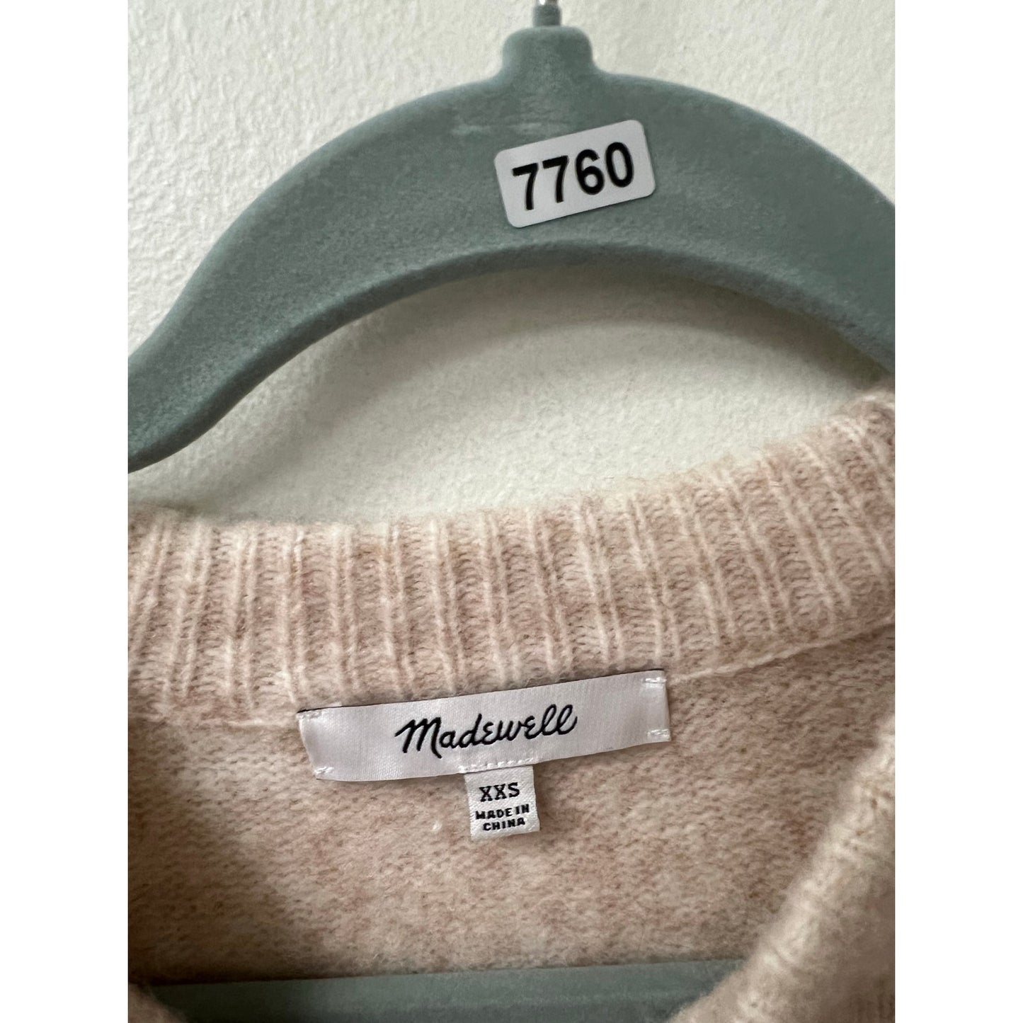 Madewell Color Block Sweater Sz XXS